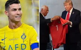 Ronaldo, Trump’a forma gönderdi! Üzerinde tek cümlelik not var