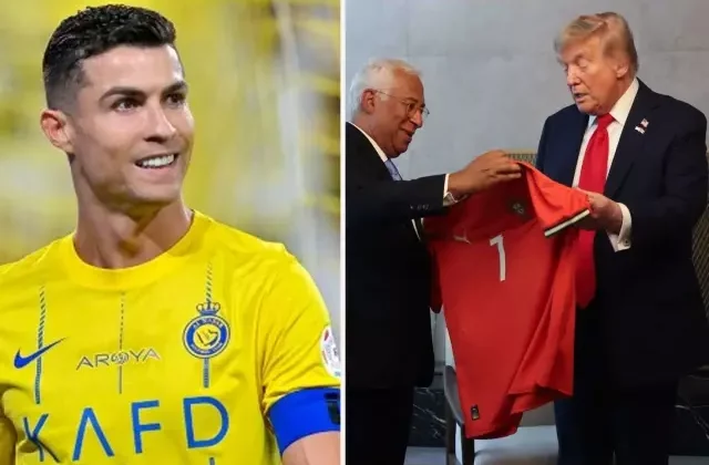 Ronaldo, Trump’a forma gönderdi! Üzerinde tek cümlelik not var