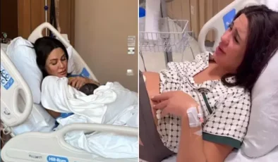 Sahra Işık ve İdris Aybirdi çiftinin ilk çocukları dünyaya geldi