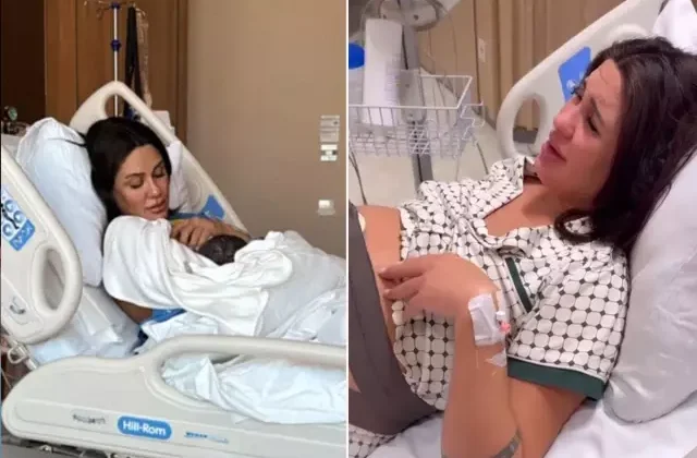 Sahra Işık ve İdris Aybirdi çiftinin ilk çocukları dünyaya geldi