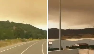 Sakarya’daki yangının dumanı Eskişehir’i kapladı
