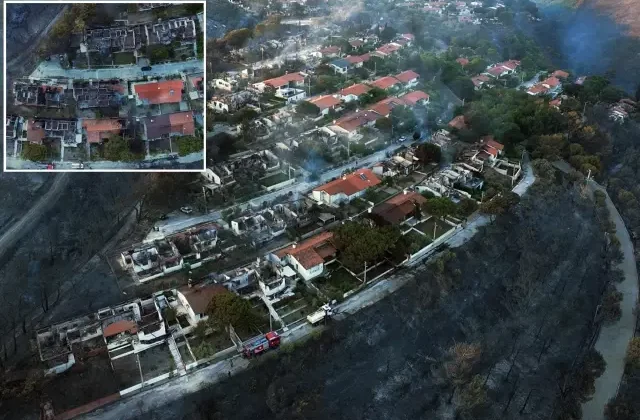 Seferihisar’da orman yangını: 345 haneli yazlık site küle döndü