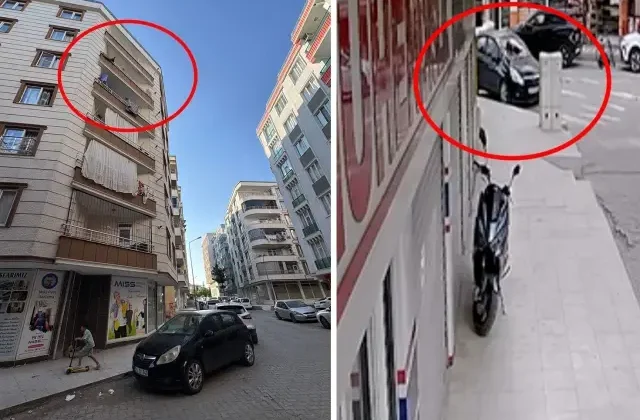 Siirt’te 6 yaşındaki çocuk 5’inci kattan arabanın üstüne düştü