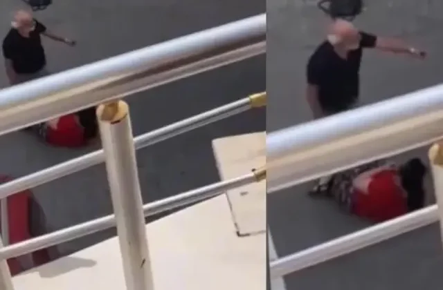 Sokakta eşini bıçakla rehin aldı, vatandaş tek hamleyle kurtardı