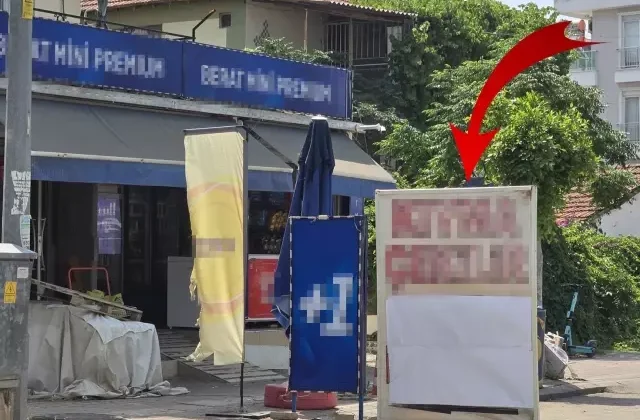 Tekel bayisinde “kıyma çekilir” afişi