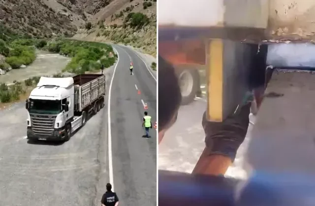 Tırın dorsesine gizlenmiş 66 kilo uyuşturucu madde ele geçirildi