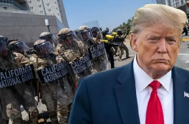 Trump’tan, Los Angeles’taki protestoculara tehdit: Tükürürlerse vururuz