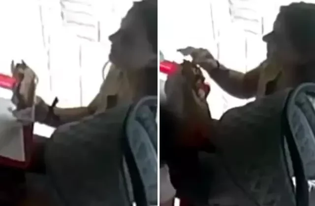 Üç kuruş için yaptığı rezilliğe bakın! Kimse görmüyor sandı ama kamera kayıttaydı