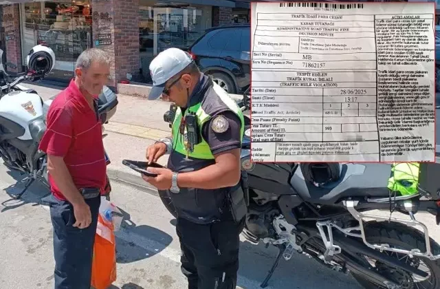Yaya geçidini kullanmayan vatandaşa büyük şok! Makbuzu eline tutuşturdular