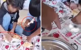 4 çocuğa hayvan dışkısı yediren utanmaza ödül gibi ceza