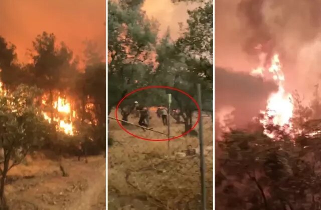 4 gündür süren yangında dehşet veren görüntüler: Abi çıkmamız lazım, ortada kaldık