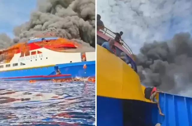 575 yolcu taşıyan gemide yangın çıktı: Ölü ve kayıplar var