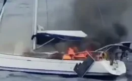 Uyuşturucu kaçakçıları yakalanmamak için milyon dolarlık yatlarını ateşe verdi