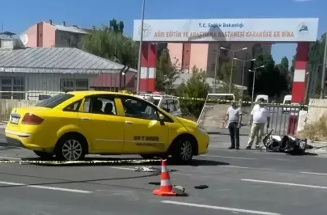 Ağrı’da korkunç kaza! Motosiklet sürücüsü ve eşi hayatını kaybetti
