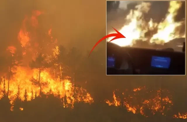 Alevlerin ortasında kalan ekiplerin zor anları: Allah’ım sen bize yardım et