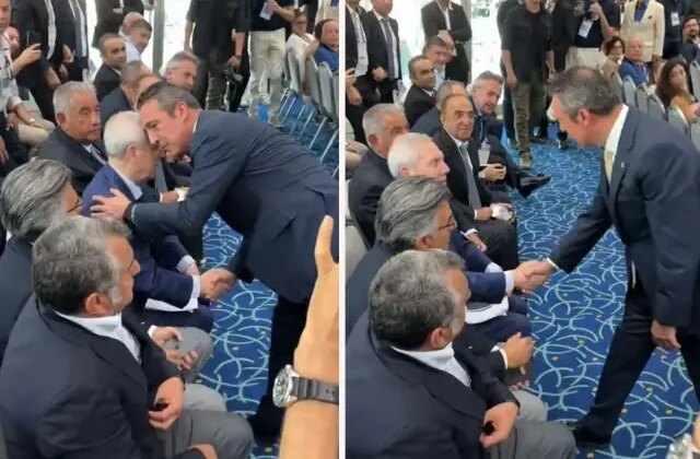 Ali Koç Aziz Yıldırım’ı selamladı, Mahmut Uslu’nun bakışları olay oldu