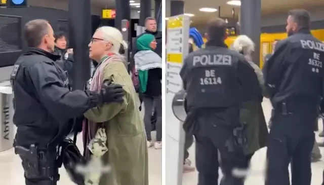 Almanya’da Filistin destekçilerine polis şiddeti! O anlar kameralarda