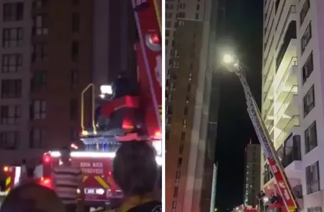 Ankara’da 26 katlı binada korkutan yangın! Çok sayıda kişi mahsur kaldı