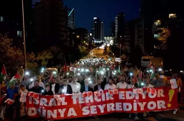 Ankara’da Gazze protestosu! ABD elçiliğine yürüdüler