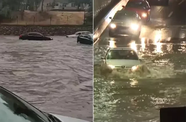Ankara’da hayat felç oldu! İşte başkentteki sağanak esaretinden görüntüler