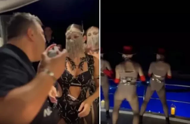 Aras Kargo’nun sahibi, mahkeme kararını dansöz oynatarak kutladı