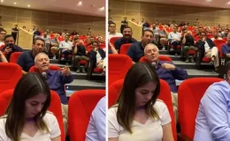 Aziz Yıldırım’ın konuşmasına damga vuran görüntü