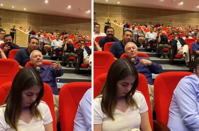 Aziz Yıldırım’ın konuşmasına damga vuran görüntü