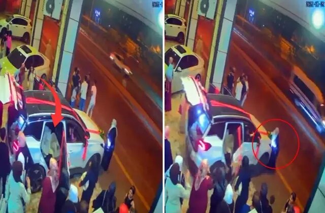 Düğün salonundan gelini alan damadın heyecanı pahalıya patladı