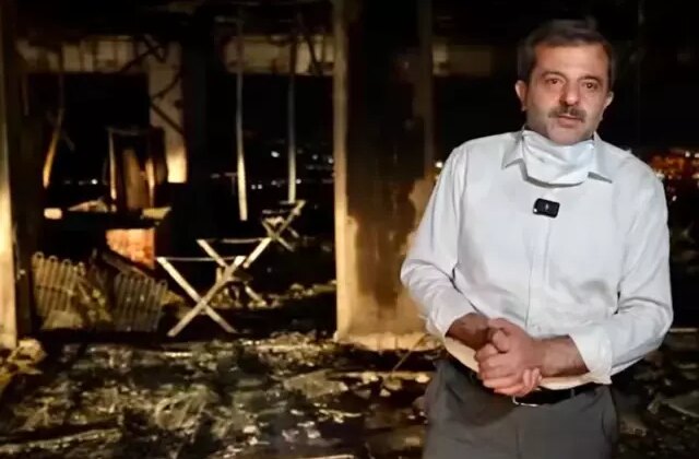 Başkandan en acı paylaşım: Artık tamamen küle döndü