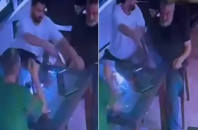 Beraber oturduğu polisi vurdu, hiçbir şey olmamış gibi içeceğini içti