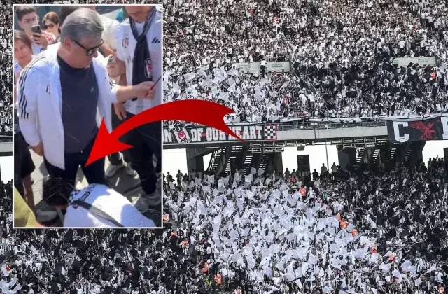 Beşiktaş taraftarı çıldırdı! Sevinçten Serdal Adalı’nın ayağını öptüler