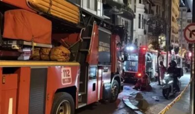 Beyoğlu’nda yangın paniği! Vatandaşlar tahliye edildi