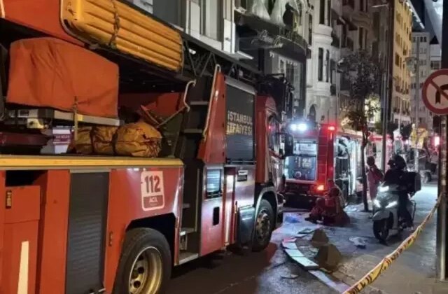 Beyoğlu’nda yangın paniği! Vatandaşlar tahliye edildi