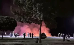 Beyşehir’de sazlık alanda çıkan yangın panik yarattı