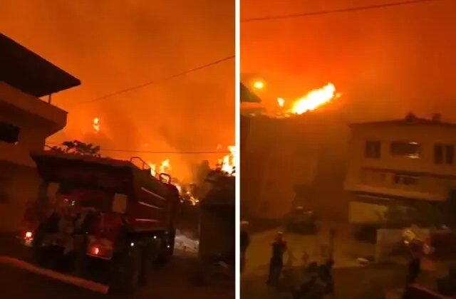 Bursa alevlere teslim! Gelen görüntüler çok vahim
