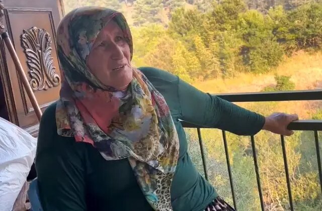 Ailesiyle ateş hattının ortasında kalan kadın: Çocuklarım yanacak diye çok korktum