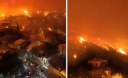 Bursa’da yangın Karahıdır Mahallesi’ne ulaştı! Vatandaşlar alevlerin arasında kaldı