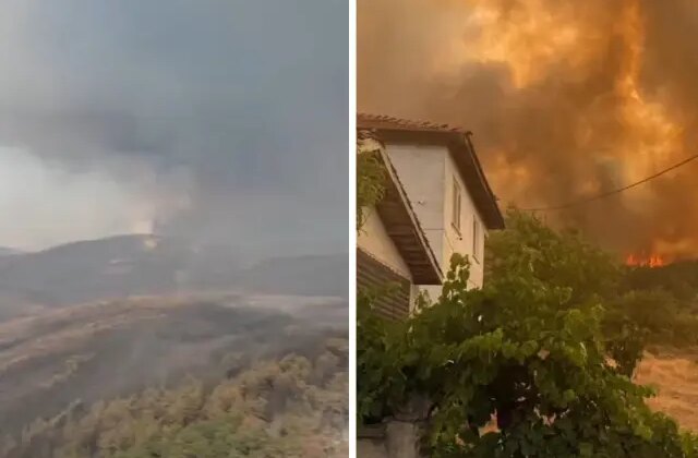 Bursa’dan ürküten görüntü! Yangın anları dron kamerasına böyle yansıdı