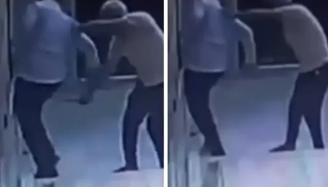 Cami müezzinine bıçaklı saldırı! O anlar kameralarda