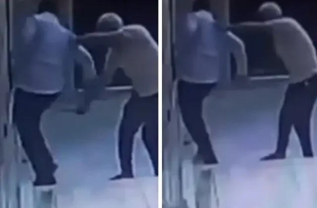 Cami müezzinine bıçaklı saldırı! O anlar kameralarda