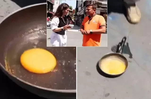 Canlı yayında bir garip “yumurta pişirme” deneyi! İzleyenler pek inanmadı