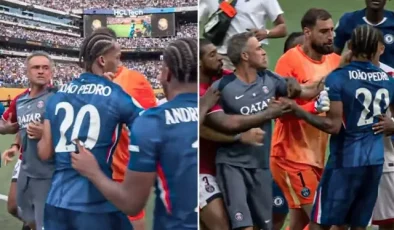Chelsea – PSG maçının sonunda ortalık karıştı! Luis Enrique, yıldız futbolcuya vurdu