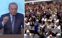 Cumhurbaşkanı Erdoğan’dan 2028 mesajı! Salon bir anda ayağa kalktı