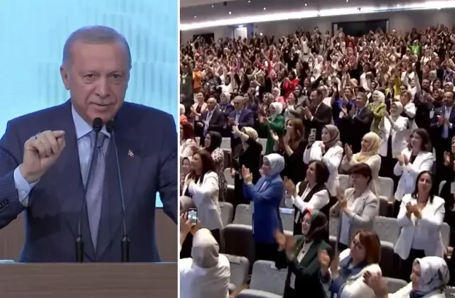 Cumhurbaşkanı Erdoğan’dan 2028 mesajı! Salon bir anda ayağa kalktı