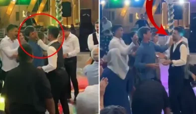 Damat düğünde babasını çileden çıkardı, en sonunda tokadı yedi