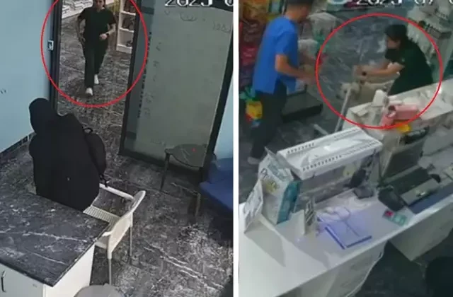 Deprem sırasında serum takılı köpeğin yanına koştu