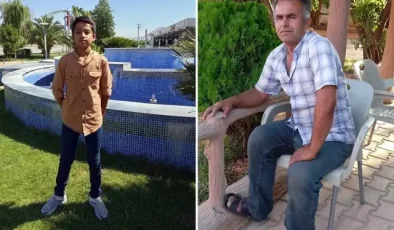 Devrildikten sonra alev alan tırda baba ve oğlu can verdi