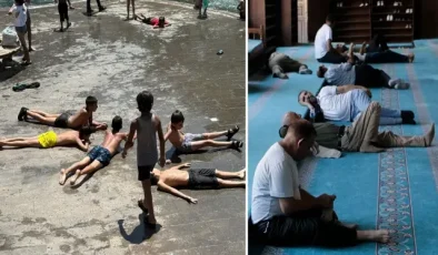 Diyarbakır’da termometre 47 dereceyi gösterdi: Çocuklar havuzlara, yetişkinler camilere akın etti