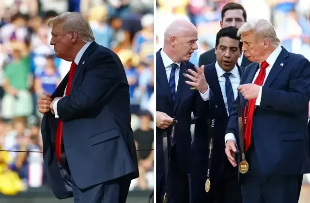 Trump, Kulüpler Dünya Kupası madalyasını cebine attı, kupayı Oval Ofis’e götürdü