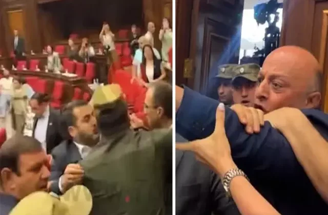 Ermenistan’da meclis karıştı: Vekiller tekme ve yumruklarla birbirine girdi